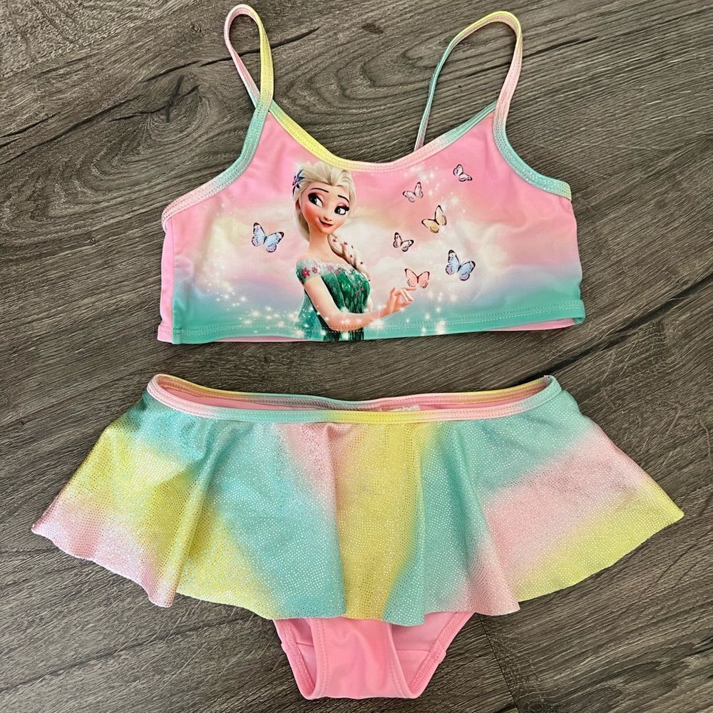 H&M Patterned Girl Swimming Bikini size 4-6 y